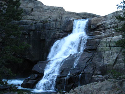 Falls below flat bridge, Tuolumne River